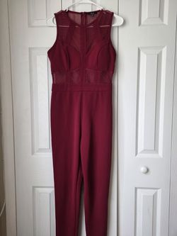 Burgundy Jumpsuit