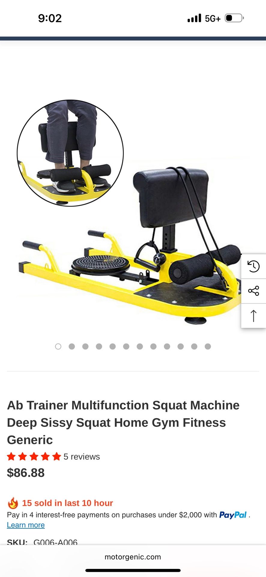 Multi. Functional Exercise Equipment $45