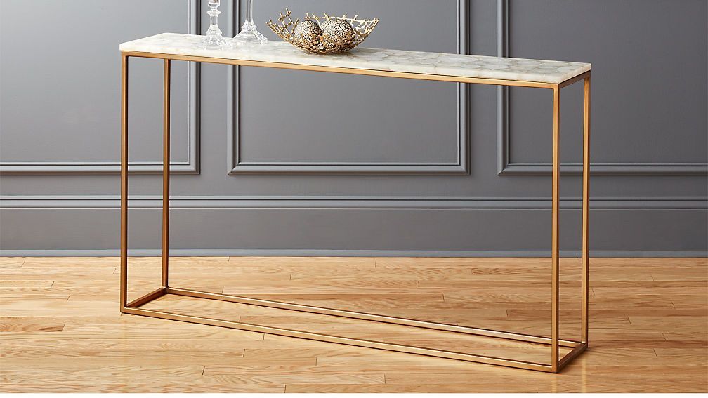 WEST ELM AGATE CONSOLE TABLE – $750 ORIGINAL PRICE