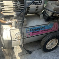 portable air compressor 3/4 HP 7-1/2 gallon 