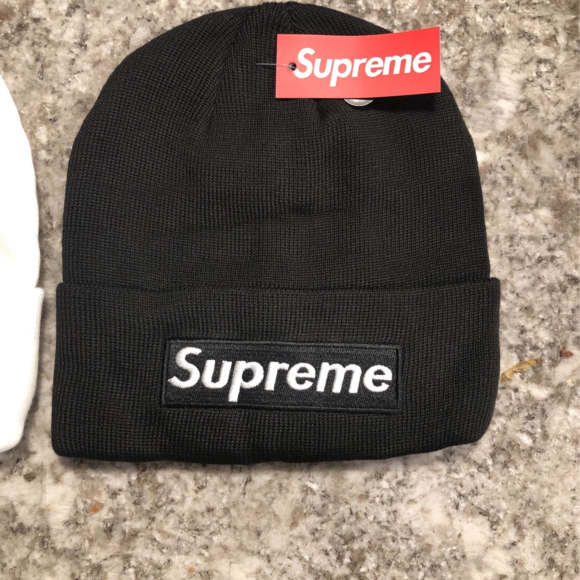 Supreme Beanie Hat 🔥 White Or Black