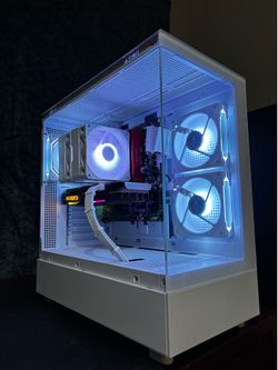 🔥 COMPLETE WHITE RGB GAMING SETUP - Monitor, Keyboard & Mouse Included! 🔥
