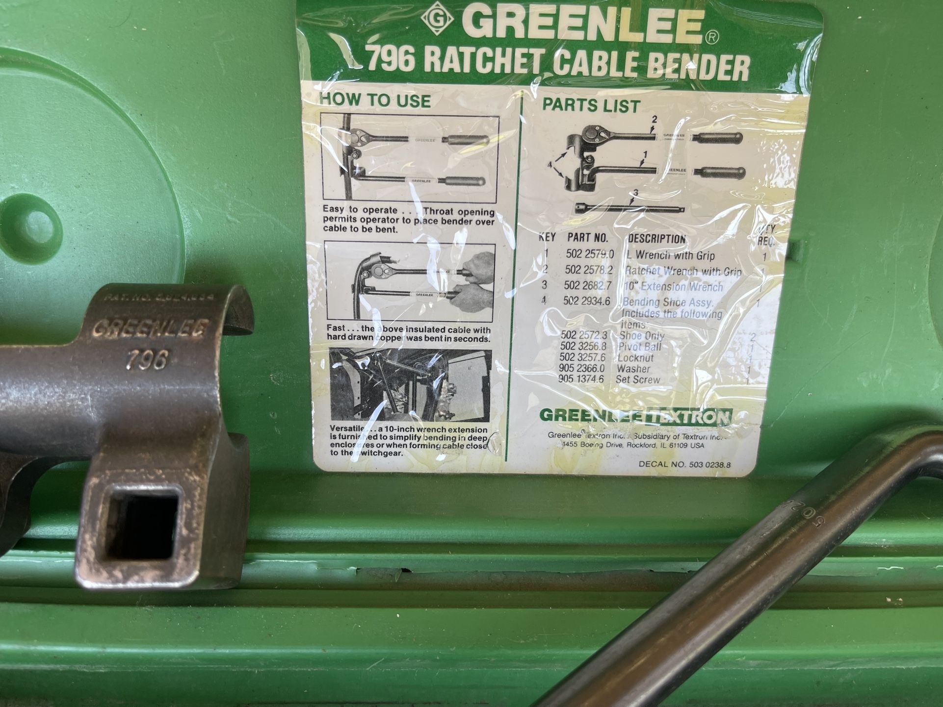 Electrical - Cable Bender