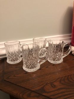 Crystal beer mugs