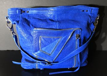 GENTLY USED (One time) - She +Lo Electric Blue Leather Handbag