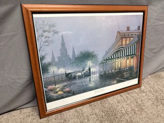 “Café in the Vieux Carre” by James Hussey Signed Print