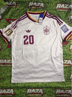 Spain Pedri #20 2026 World Cup Away Jersey Version Player Size XL, XXL