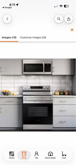 2025 Samsung Microwave Stainless Steel 1.6 cu ft 1000W