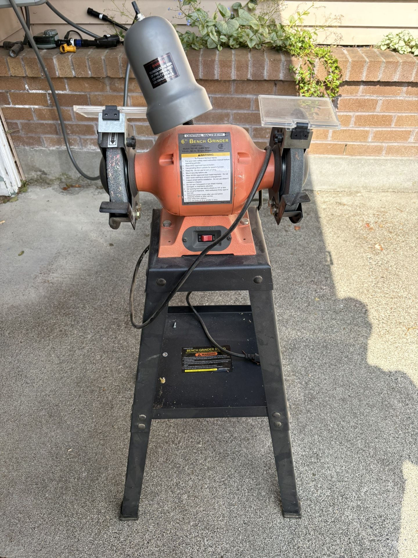 6” Grinder With Stand And Light