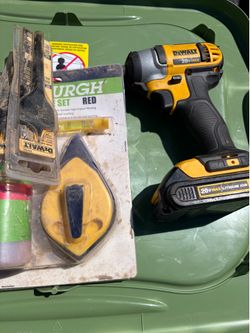 Dewalt drill + bits