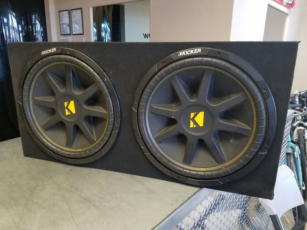 Pair Kicker Comp 15" 10c154 4 Ohm Subwoofers