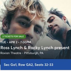 The Driver Era Tickets Ross And Rocky Lynch 2 Tix 