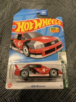 Hot Wheels  Audi '90 Quattro 77/250, Retro Racers 6/10, Red