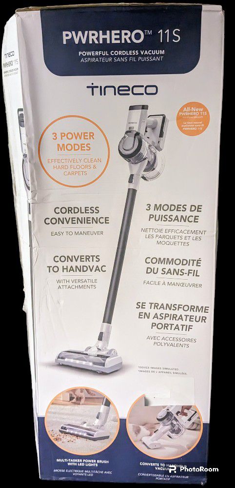 Tineco PWRHero 11S Cordless Stick Vacuum, Pet Hair Cleaning, Multi surface
