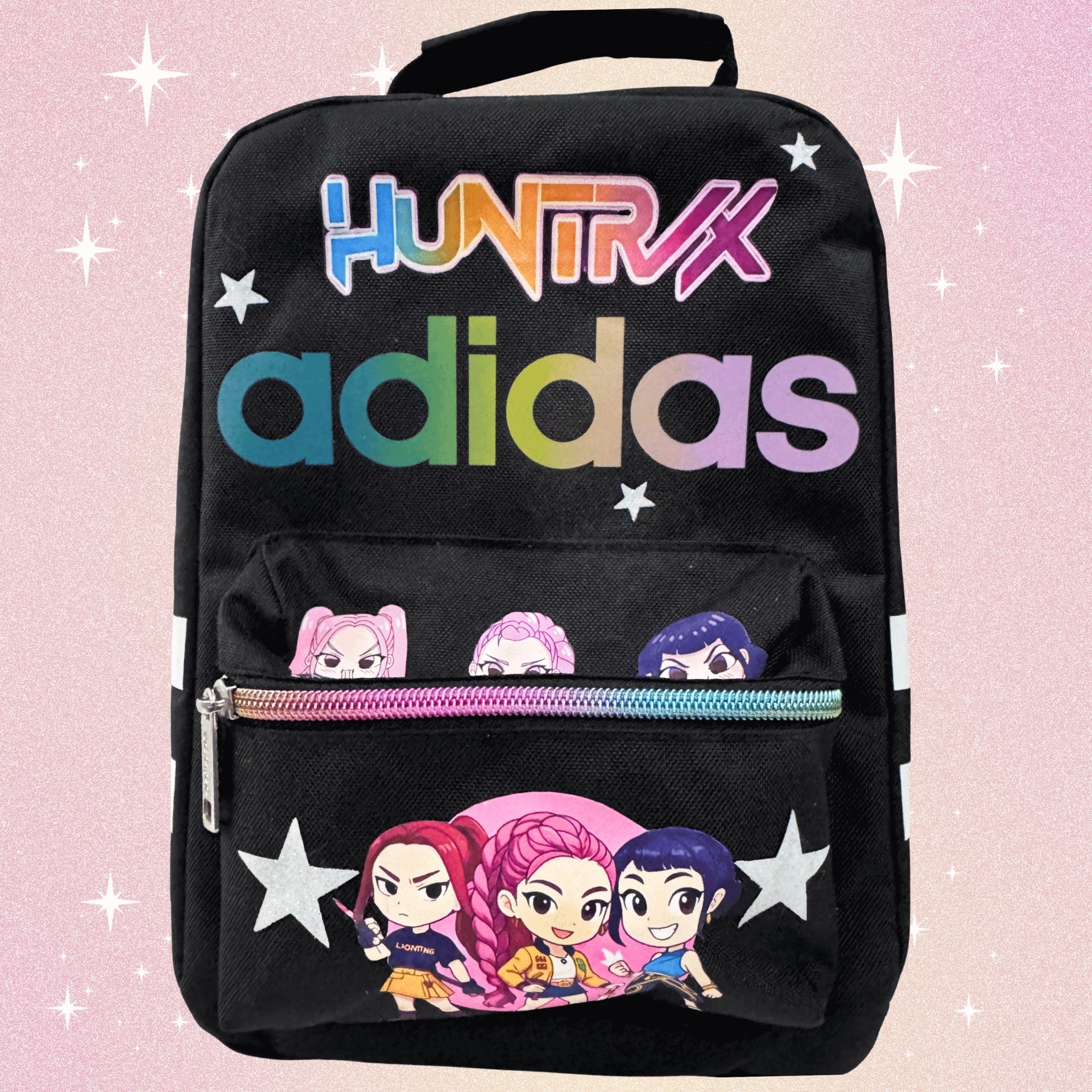 Kpop Demon Hunters | Huntrix Adidas Lunch Bag Black NWT