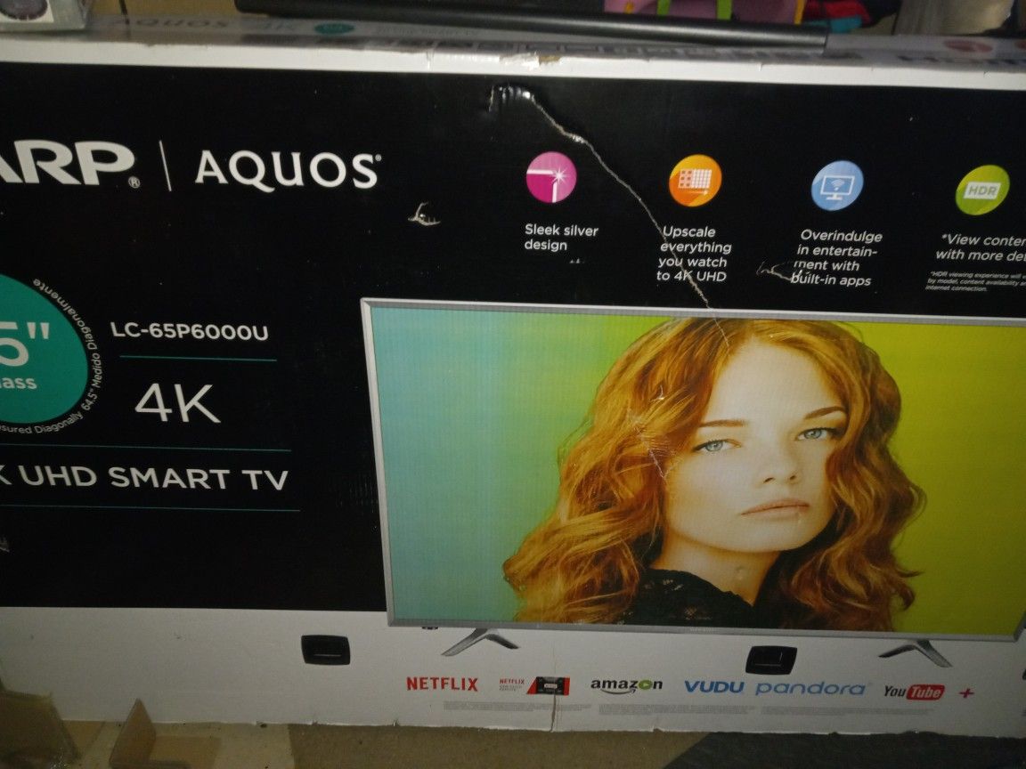 Sharp 65" 4k Smartv