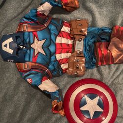Captain America Costume Kids 