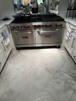 Sierra Range SR-10-60 60" 10 Burner Gas Range w/ (1) Standard & (1) Space Saver Oven, Convertible