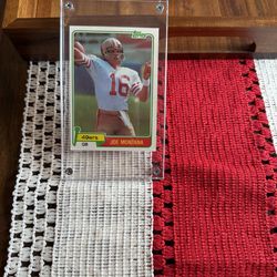 1981 Joe Montana Topps card
