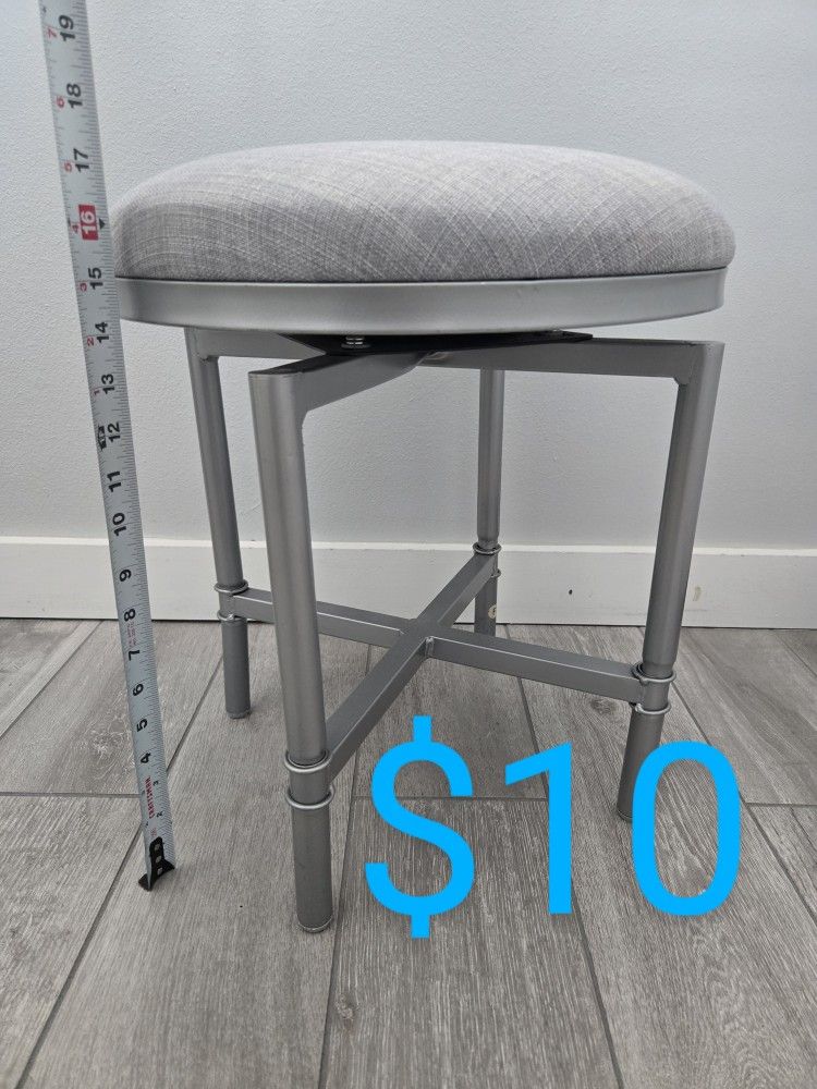 Vanity Stools Silverwood and Brown