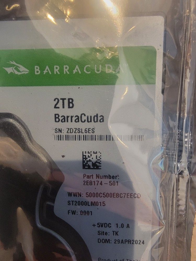 Seagate Barracuda 2TB Hard Drive
