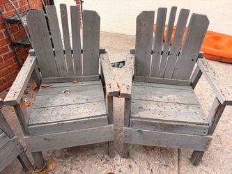 Wooden patio set