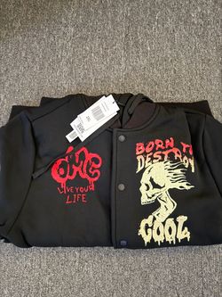 Rebel minds removeable hood jacket