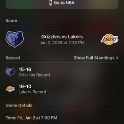 Lakers vs Memphis grizzlies jan 2nd 
