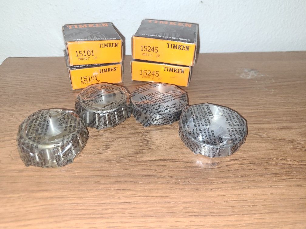 2 Sets Timken 15245 / 15101 Tapered Wheel Bearing and Race Set