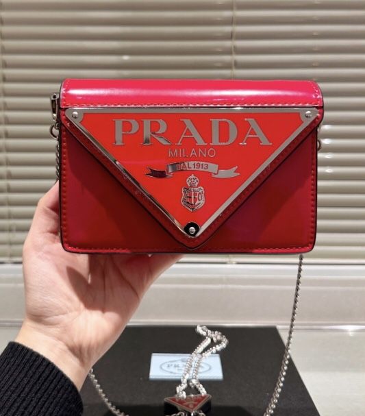 Prada Red Handbag 