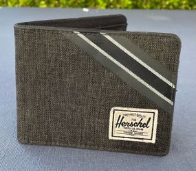Herschel Supply Co. Roy Dark Grey Bi-Fold Card Wallet Used Condition