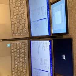Lot of 4 laptop Hp and Coolby