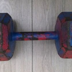 30lb Cast Iron Hex Dumbbell