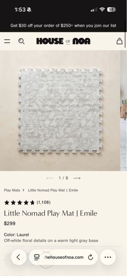 House of  Noa Playmat 8’x8’