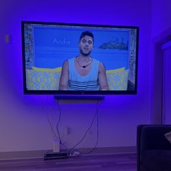 Large Flat Screen TV w/ Roku & Wall Mount — Works Great