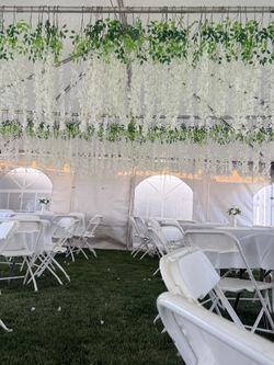 Party tent decorations