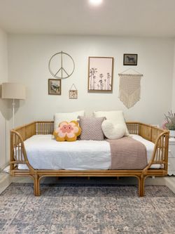 World Market Honey Rattan Twin Daybed Frame