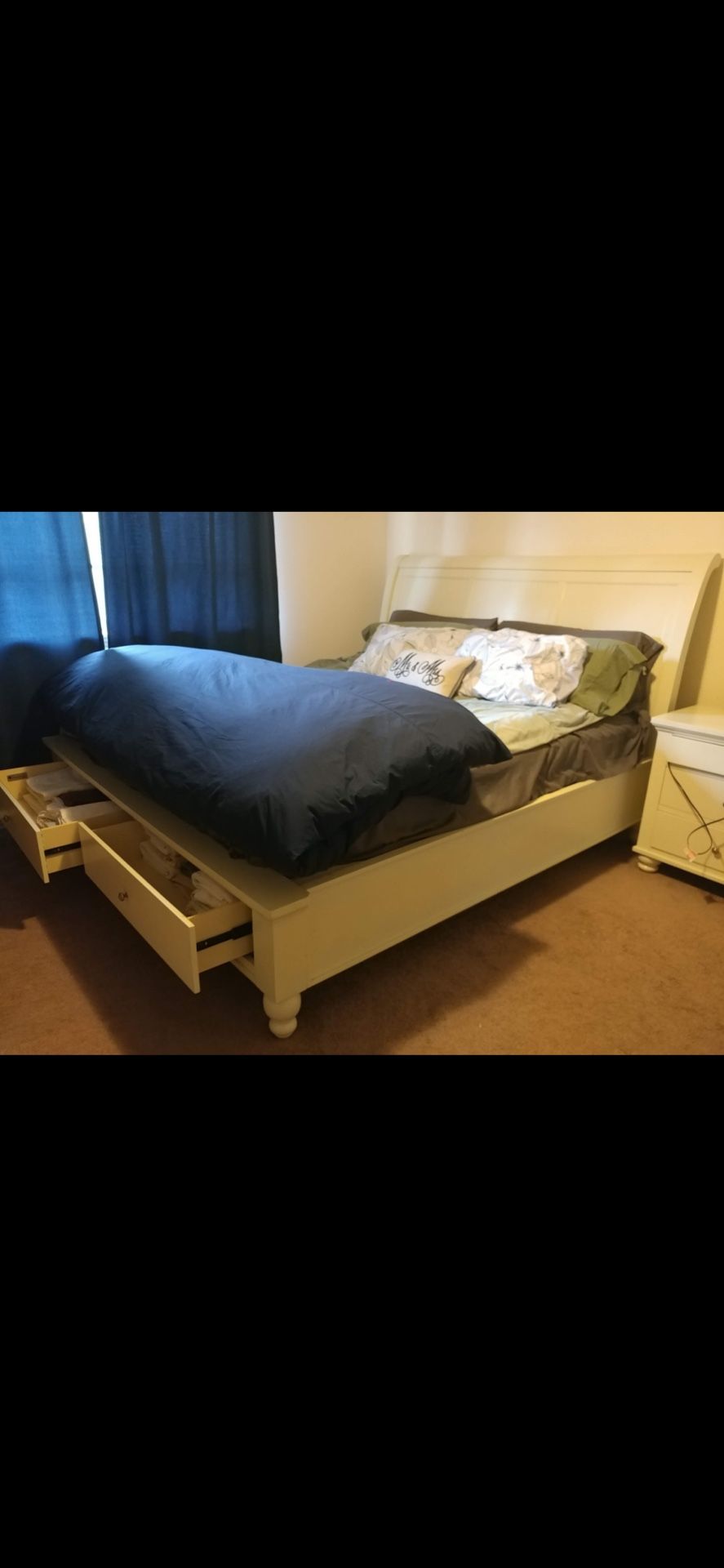 King Size Sleigh Bed Full Bedroom Set