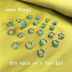 Beans New Turquoise Rings 