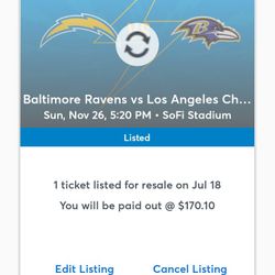 Ravens VS Chargers