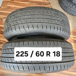 225 / 60 R 18 (2) TIRES GOODRIDE 