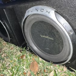 12s Rockford Fosgate Punch P3 With Q Bomb Ported Pro Box 