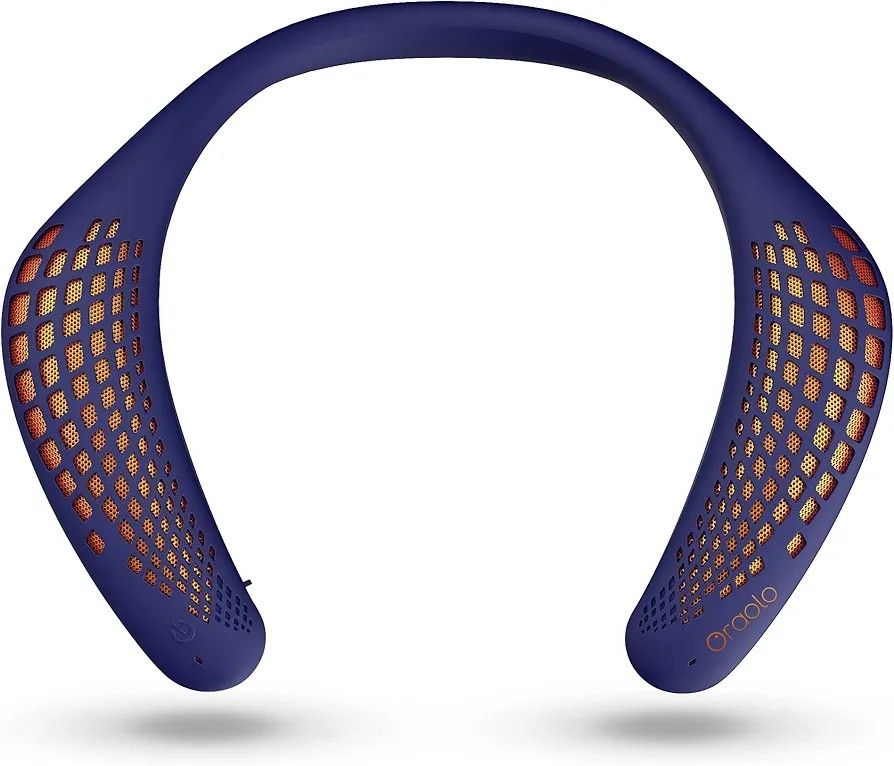 Oraolo Neckband Bluetooth Speakers, Wireless Wearable Speaker True 3D Stereo Sound, Portable Personal Body Speakers with 24H Playtime, Waterproof Neck