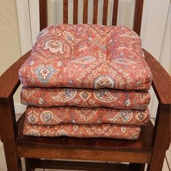 4 Standard Chair Cushions - Nice Condition - Smoke Pet Free