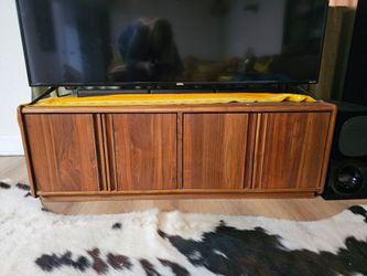 4-ft Wide CWD Low Wood TV Stand with Storage