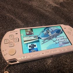 Playstation Psp 2000 Lavendar Purple Mod--ded Video Game Console 