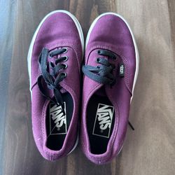 Burgundy Vans 