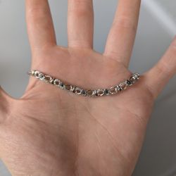 Stirling Silver Bracelet Infinity Paw Heart