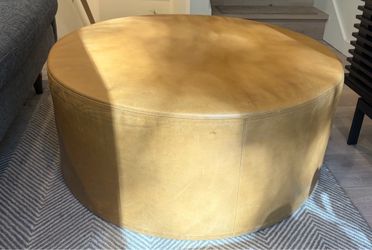Aero Leather Ottoman