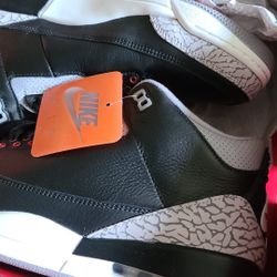 Air Jordan 3 Retro Black Cement Shoes 